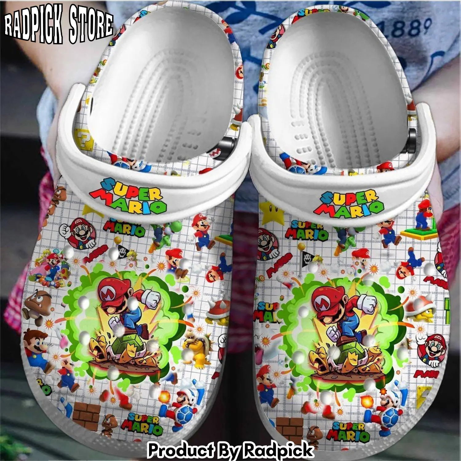 Radpick super mario game movie clogs shoes comfortable for men women ohb rp6521060